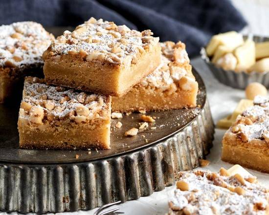 White Chocolate Macadamia Blondie