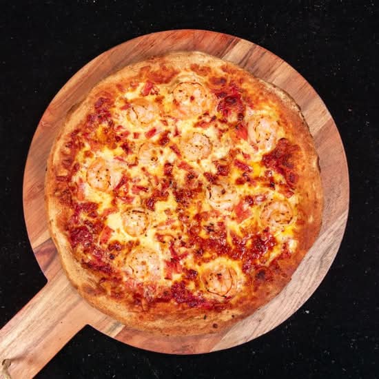 Garlic Prawn Pizza