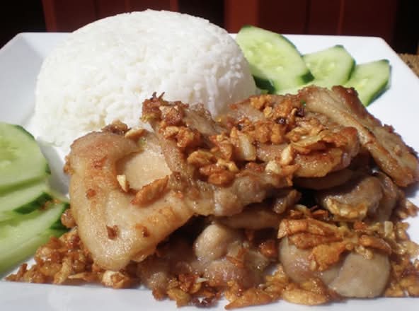 Garlic Chicken Rice