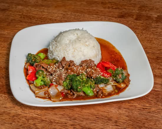 Mongolian Beef with Rice