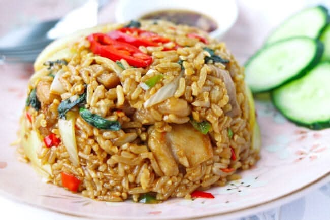 $17 Chilli Basil Fried Rice with Free Drink