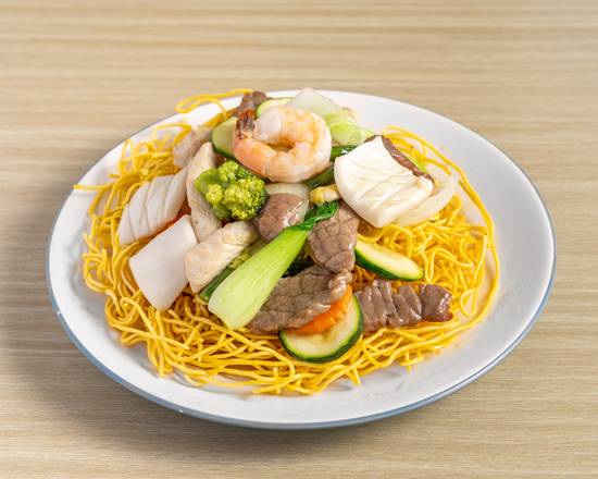 Stir Fried Egg Noodle with Combination