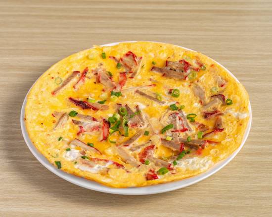 Omelette with BBQ Pork