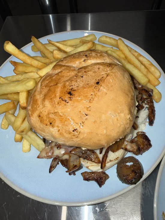 Fully Loaded Philly Steak Burger