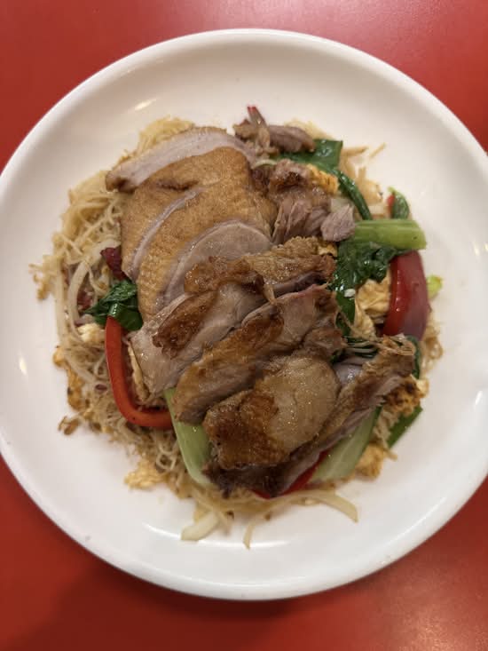 Roast Duck Stir-Fried Roast Vermicelli with sweet and sour sauce