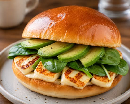 Halloumi and Avocado Roll