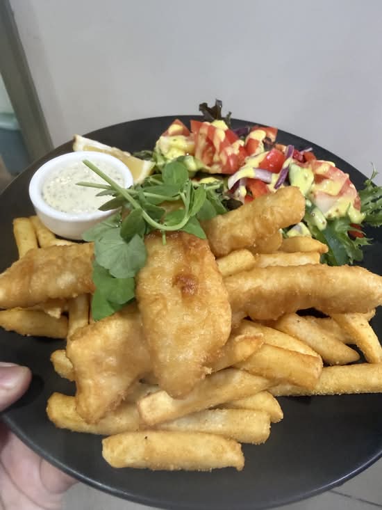Battered Fish and Chips