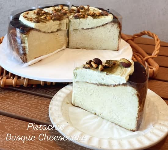 Pistachio Basque Cheesecake (GF)