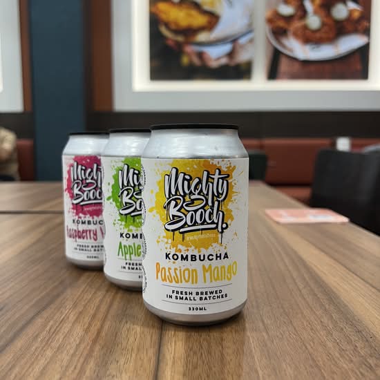 Mighty Booch Passion Mango Kombucha