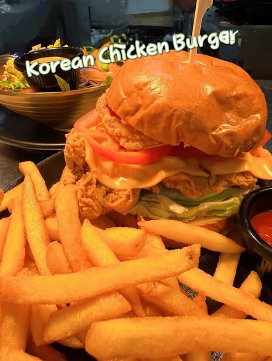 Korean Fried Chicken Burger