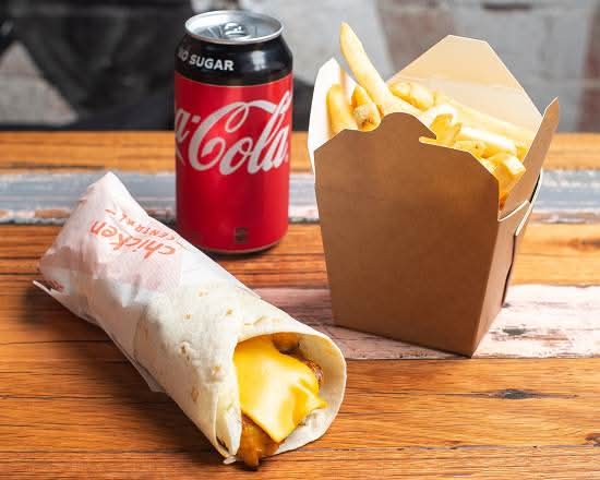 Cheezee Chicken Wrap Combo
