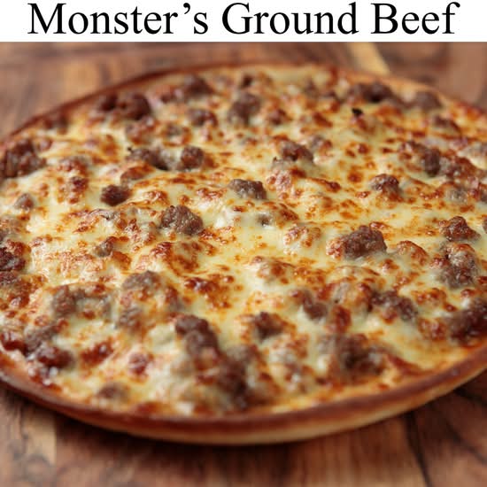 Monsters Ground Beef Pizza