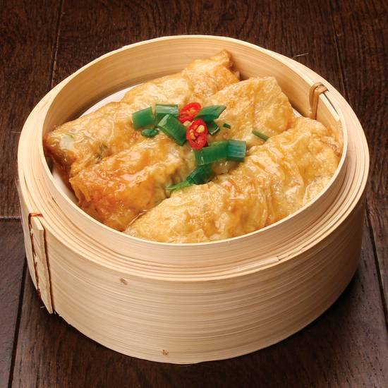 111 Steamed Pork&Prawn  Bean curd Skin Roll
