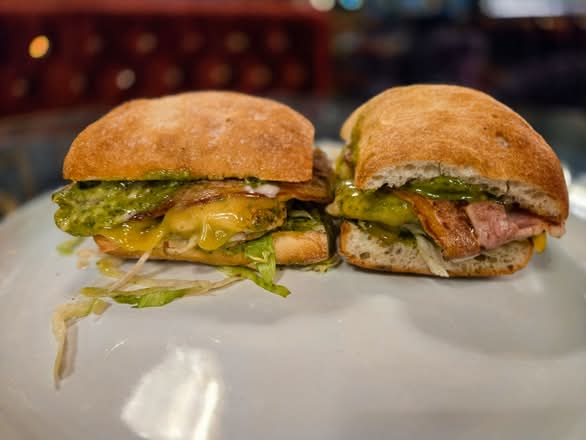 Chicken Pesto Bacon Panini