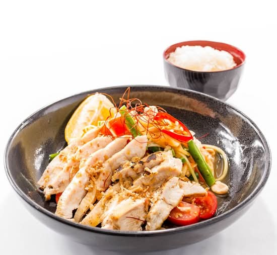 Som Tum and Grilled chicken