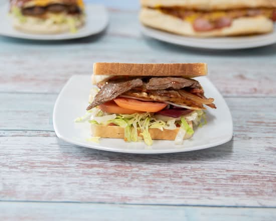 Steak Sandwich with the Lot