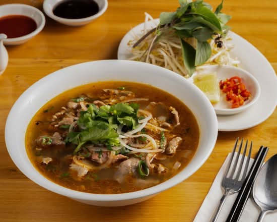 Spicy Sliced Beef Noodle Soup (Bún Bò Huế)