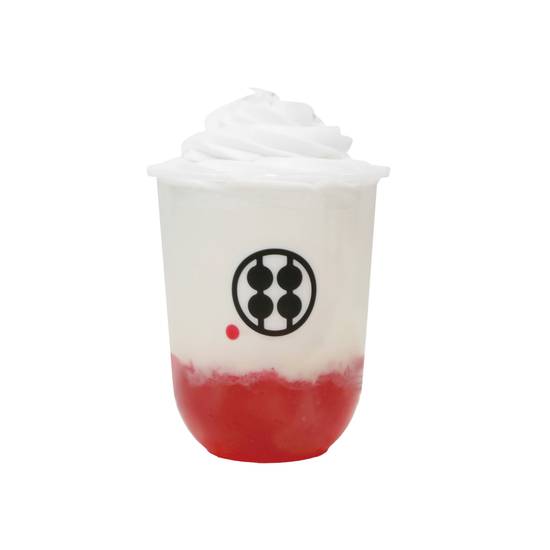Premium Japanese Strawberry Yogurt w/ Warabimochi