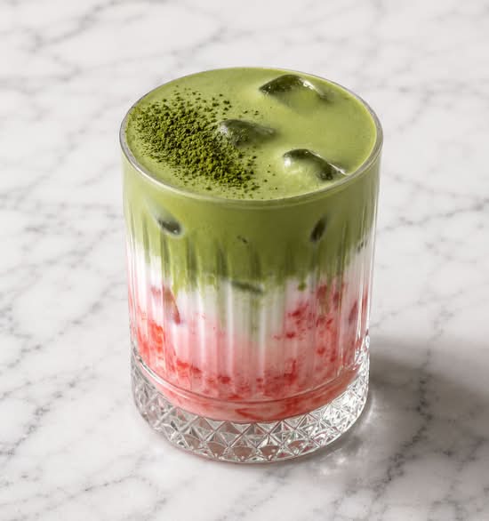 Strawberry Iced Matcha