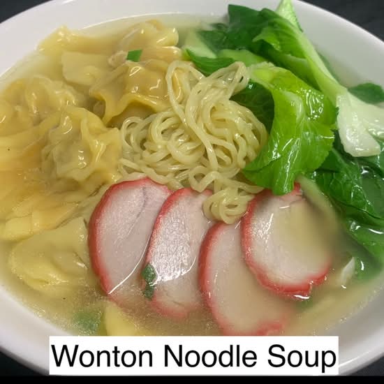 Pork Wonton Noodle Soup