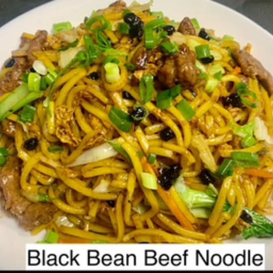 Black Bean Beef Noodle