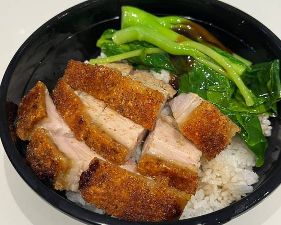 Roast Pork Belly with Steamed Rice
