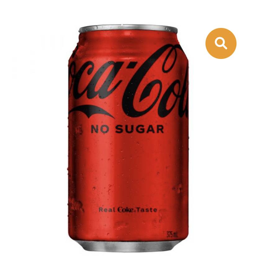 Coca Cola No Sugar Can - 375ml