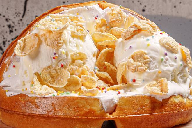 Vanilla Ice Cream Waffle