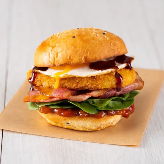 Brekkie Burger.