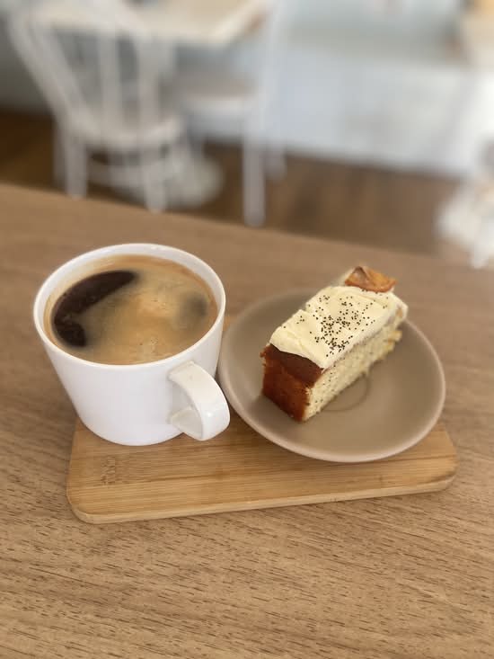 Orange Poppyseed Cake Slice