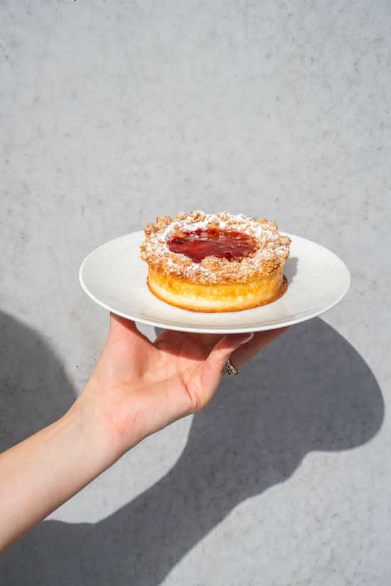 Rhubarb & Strawberry Brioche Danish