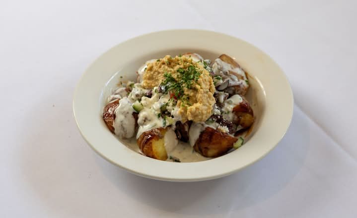 Greek Lamb Loaded Spuds