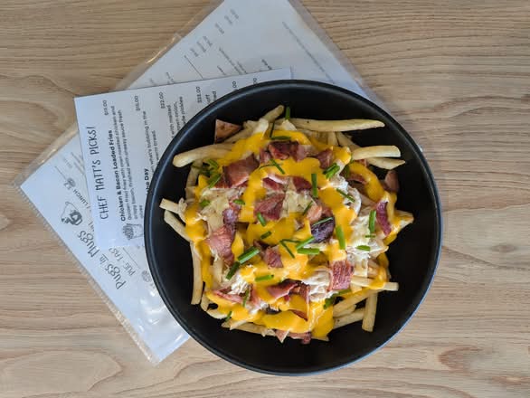 Chicken & Bacon loaded fries
