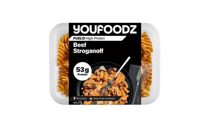 Youfoodz Fuel'd High Protein Beef Stroganoff 405g