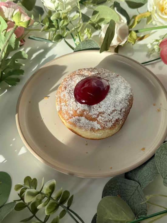 Raspberry Jam Donut