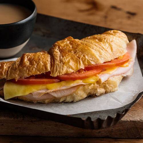 Ham, Cheese, Tomato Croissant