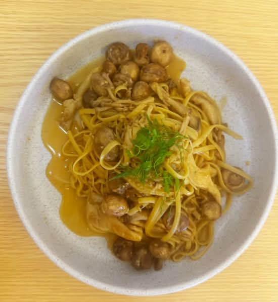 Creamy Mushroom Linguine