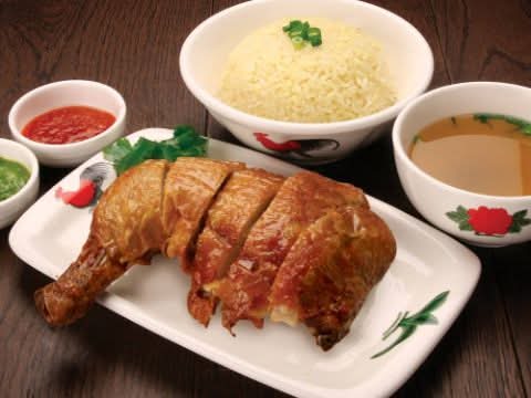 Hainanese Crispy Chicken Rice(U)