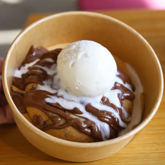 Warm Loaded Cookie (Made with Nutella®) with Gelato