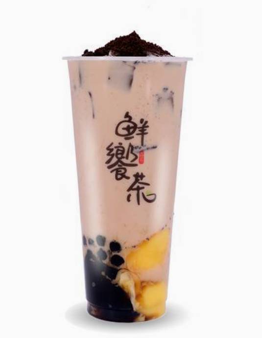 Paris 1883 Milk Tea (including black pearls, pudding, grass jelly and oreo)
