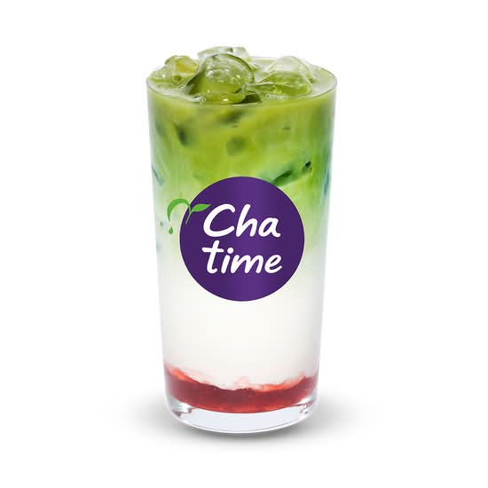 Strawberry Matcha Latte Large (Plant Milk)
