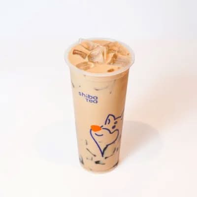Grass Jelly Milk Tea