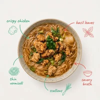 Popcorn Chicken Vermicelli