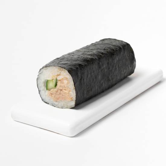 Spicy Cooked Tuna and Cucumber Hand Roll
