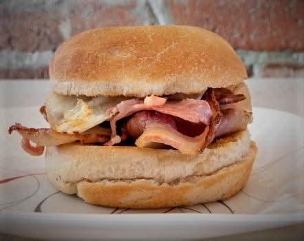 Double Bacon and Egg Roll