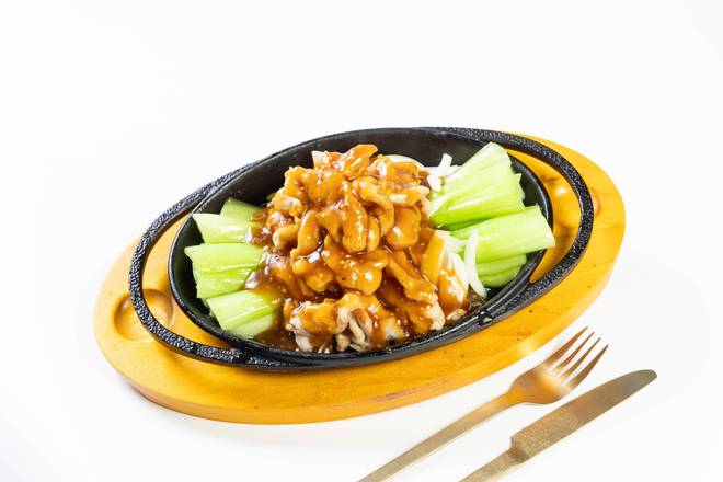 Sizzling Chicken with Bok Choy