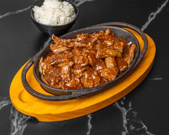 Sizzling Mongolian Angus Beef