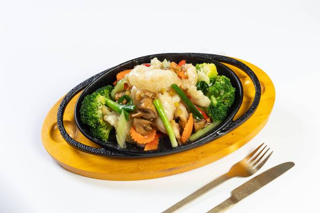 Sizzling Ginger and Shallot Fish Fillet