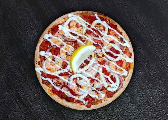 Calamari and Prawn Pizza