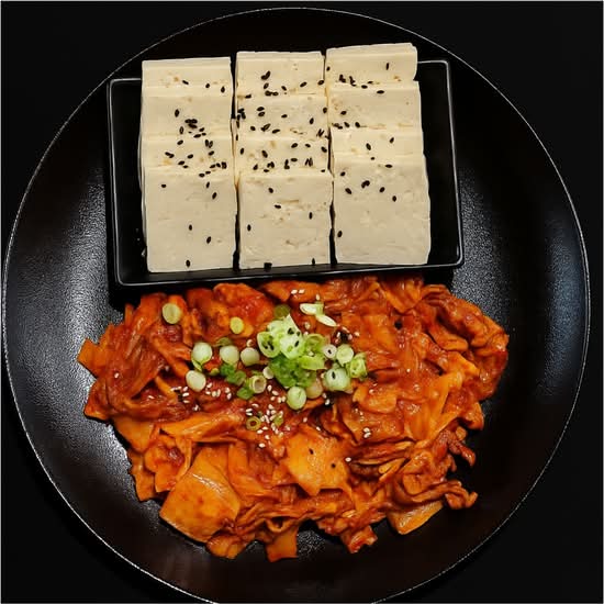 S1.Tofu with Stir Fried Kimchi and Pork